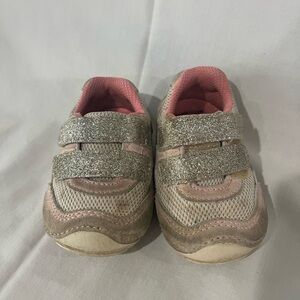 stride rite toddler girls velcro sneakers - size 3